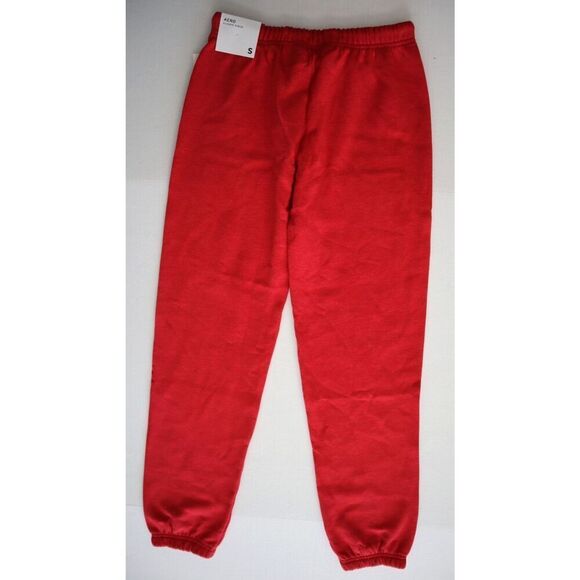 Aeropostale 3337-622 Women's Sz Small Red Script Cinched Jogger Sweatpants - Picture 2 of 9